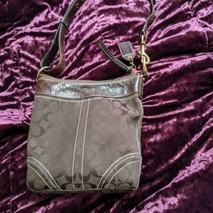 Coach brown small bag